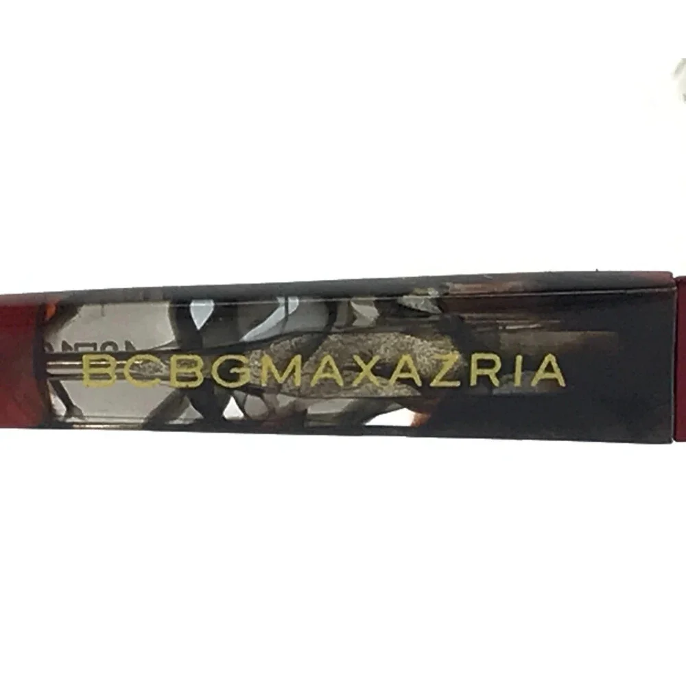BCBGMAXAZRIA Eyeglasses Frames IRINA WINE Red Brown Cat Eye Half Rim 49-16-125